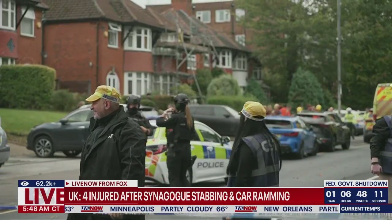 UK: Synagogue attack leaves 4 injured
