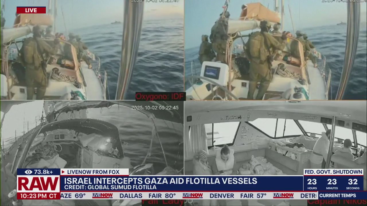 Activists say Israeli navy intercepting Gaza flotilla