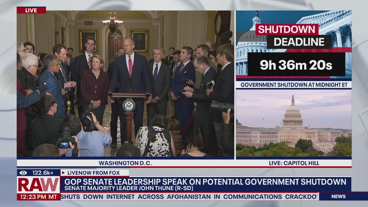 Sen. Thune calls shutdown "totally avoidable"