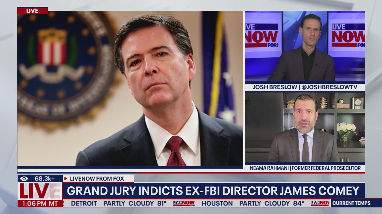 Grand jury indicts ex-FBI Director James Comey