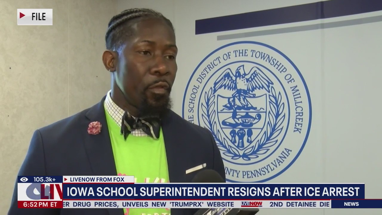 Iowa school superintendent resigns after ICE arrest