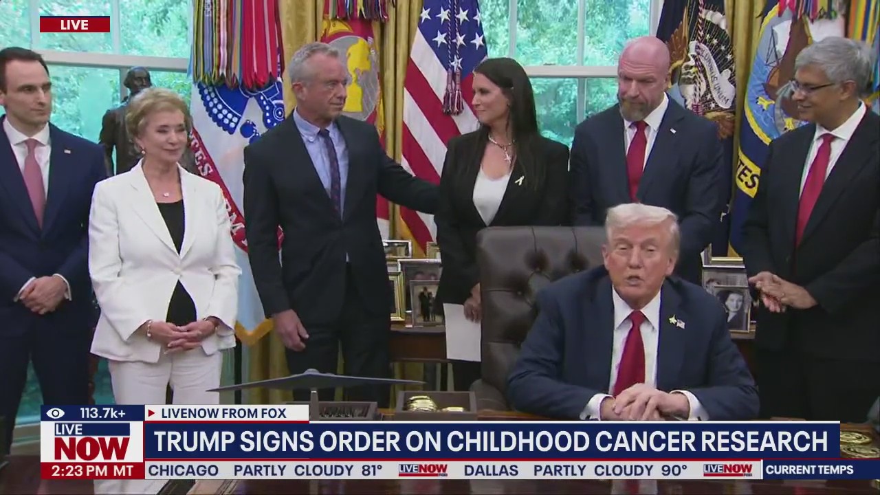 Trump signs executive order on cancer research