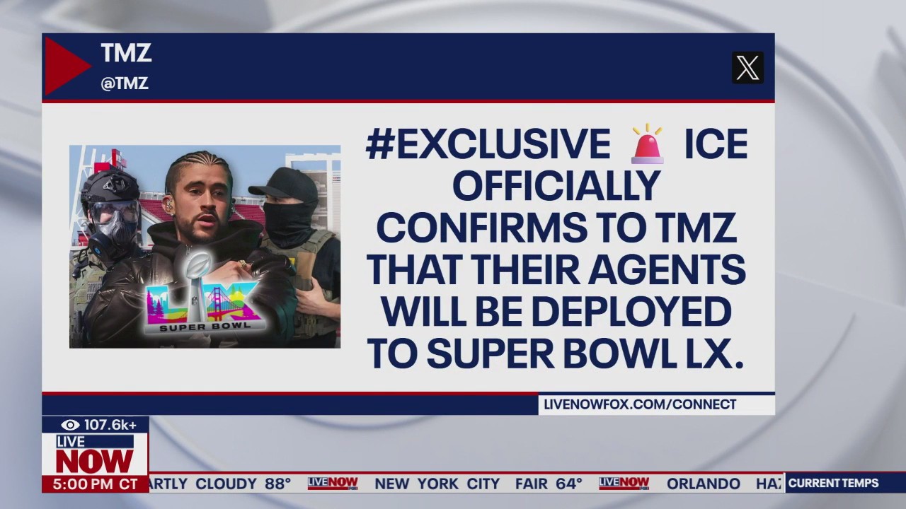 ICE agents will conduct enforcement operations at Super Bowl LX, official says