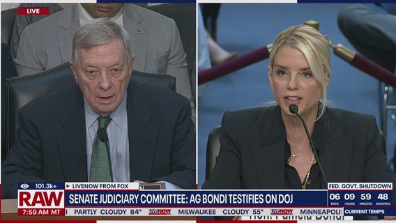 Bondi and Durbin go back and forth over Epstein files