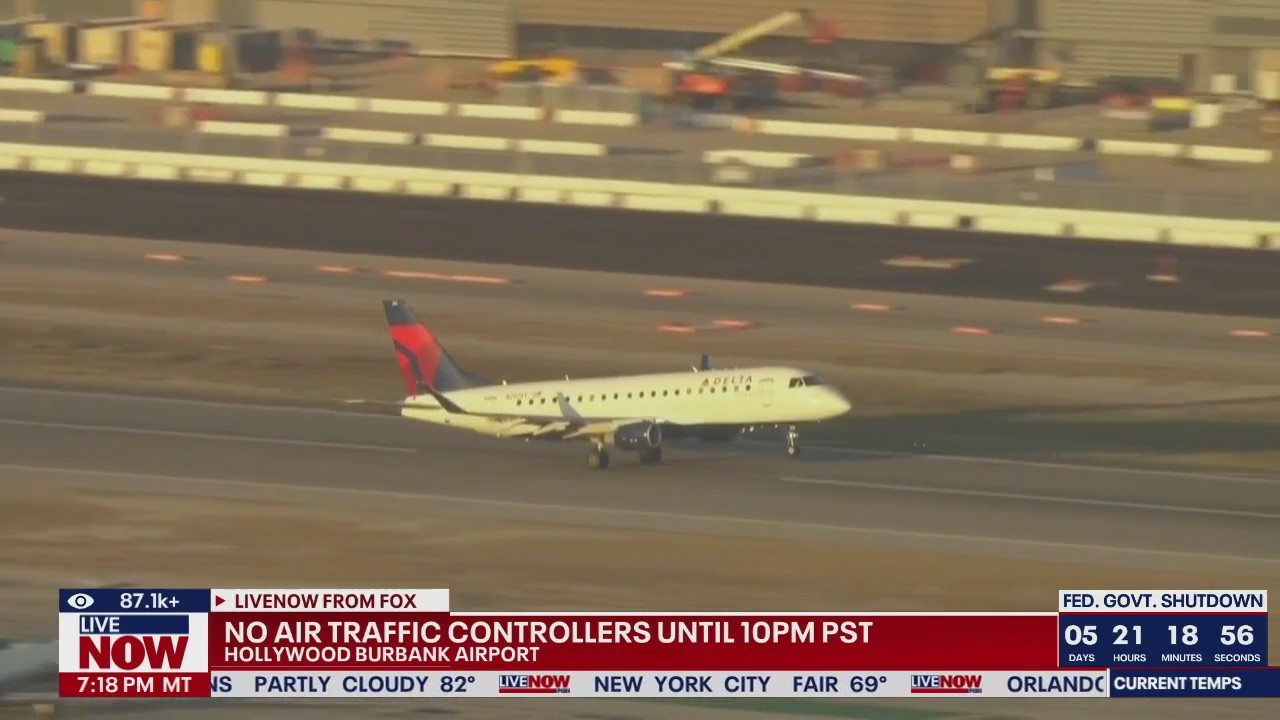 Major US airport without air traffic controllers