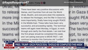 Trump: Gaza peace deal 'should be completed this week'