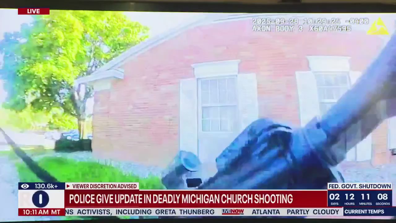 Bodycam video: MI church shooting