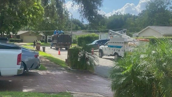 Low-hanging power lines caused house fire