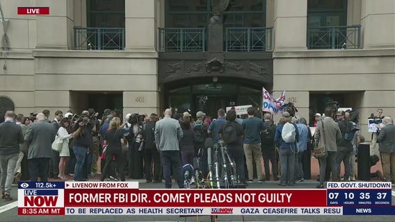 Former FBI director James Comey pleads not guilty