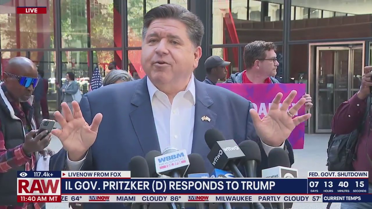JB Pritzker responds to Trump: ?I won't back down'