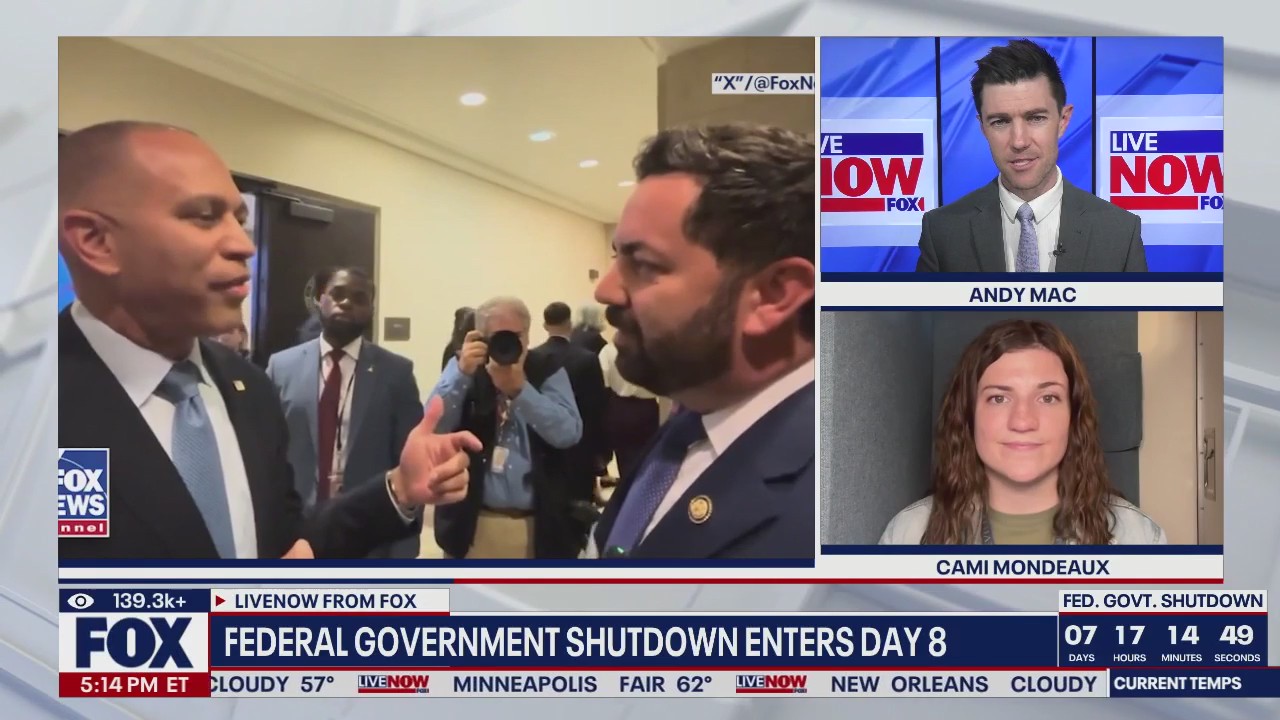 Jeffries, Lawler clash on Capitol Hill over shutdown