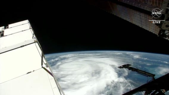 ISS flies over Idalia churning toward Florida
