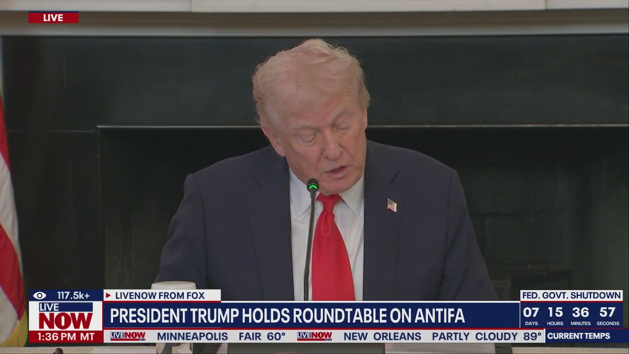 FULL REMARKS: President Trump's roundtable on ANTIFA
