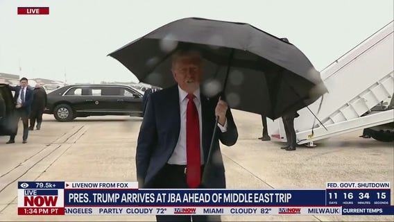 President Trump departs for the Middle East