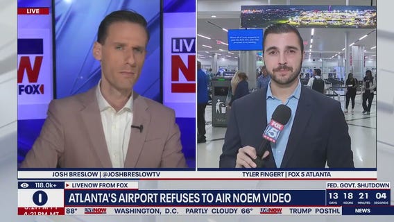 Atlanta airport won't air Kristi Noem shutdown video