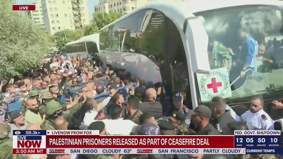 Palestinian prisoners released as part of Gaza deal