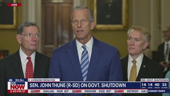 Sen. John Thune on day 15 of government shutdown