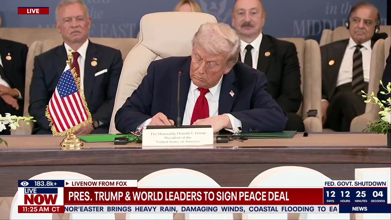 Trump signs historic Middle East peace deal - no pub (practice)