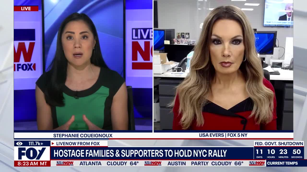Hostage families & supporters hold NYC rally