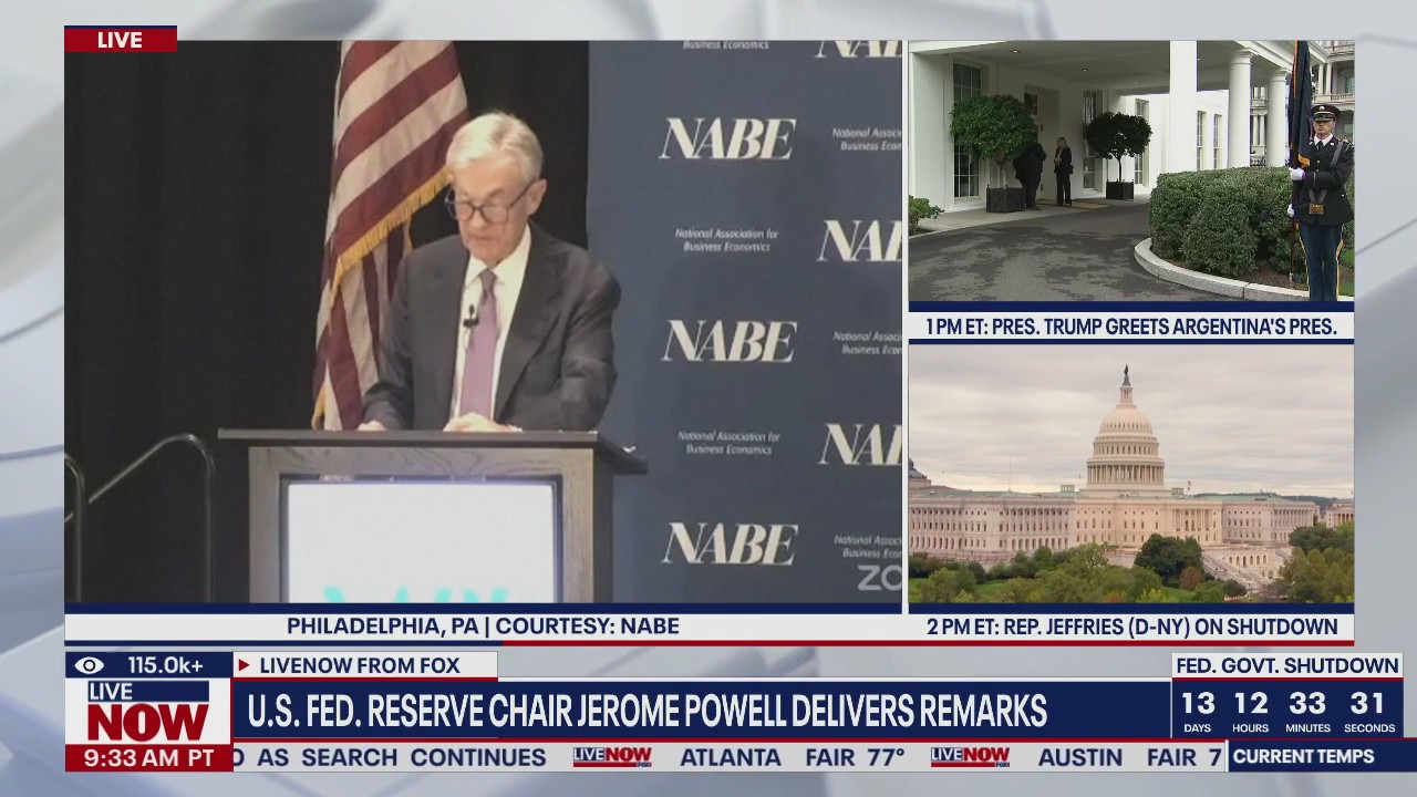 Fed Chair Powell speaks in Philadelphia on economic
