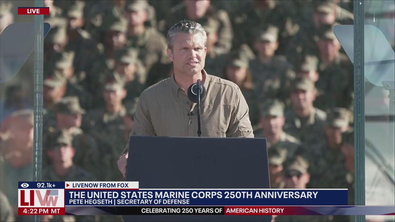 Sec. of Defense Hegseth speaks at Marines anniversary