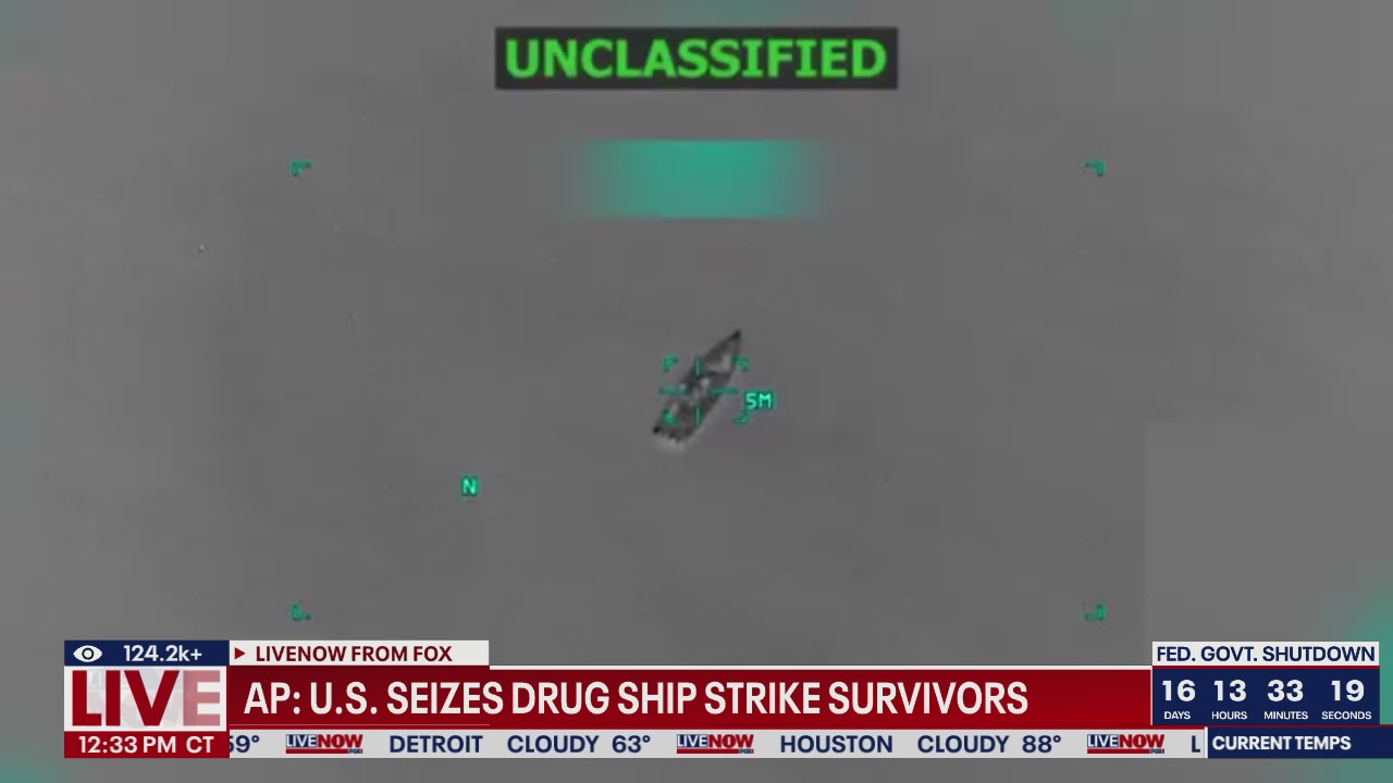 Survivors of Caribbean drug boat strike in custody