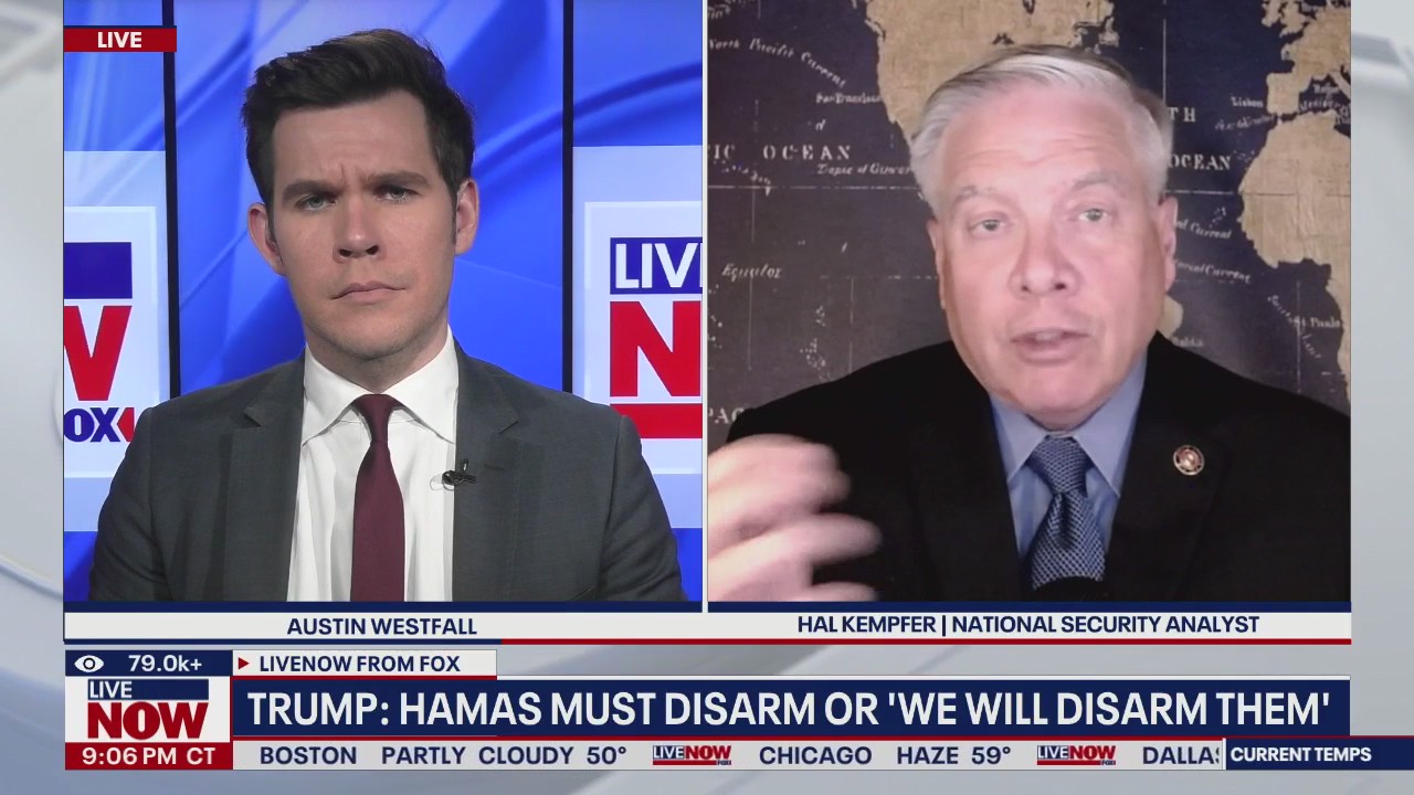 Hamas must disarm or 'we will disarm them,' Trump says