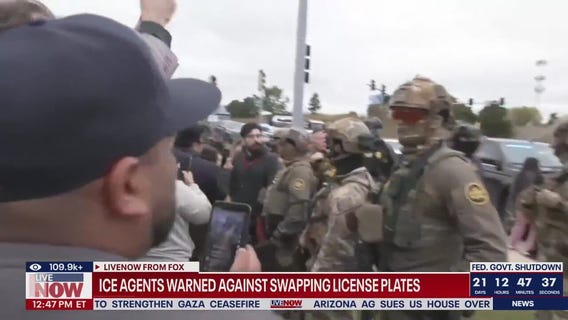 ICE agents warned against illegally swapping license plates