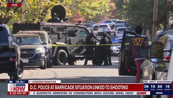 D.C. Police at barricade scene linked to shooting