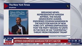 Jeffries endorses Mamdani for NYC mayor