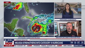 Melissa upgrades to Category 4 hurricane