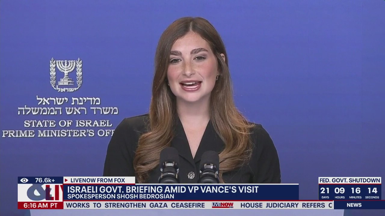 Israeli Govt. Briefing amid Vance visit