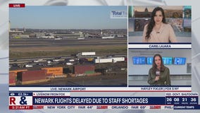 Newark flights delayed due to staffing shortages