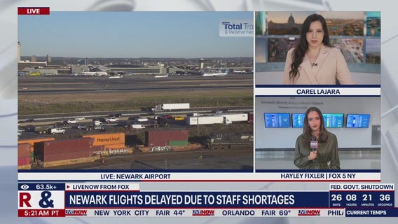 Newark flights delayed due to staffing shortages
