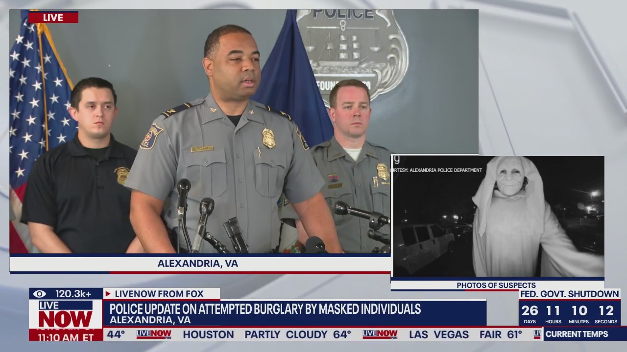 Police update on masked suspects attempted break-in