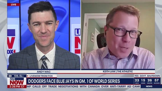 Dodgers, Blue Jays to square off in Game 1 of World Series