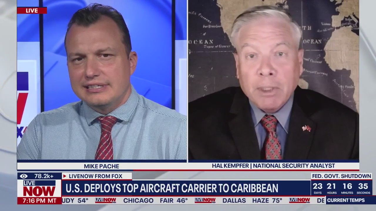 U.S. deploys top aircraft carrier to Caribbean