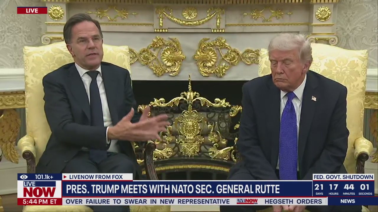 President Trump meets with NATO's Rutte