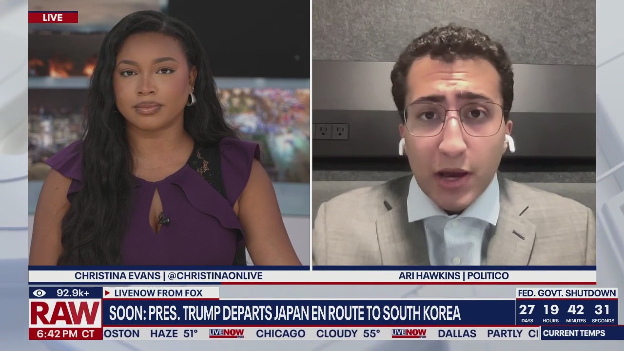 President Trump heads to South Korea