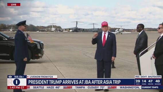 Trump returns to D.C. following Asia trip