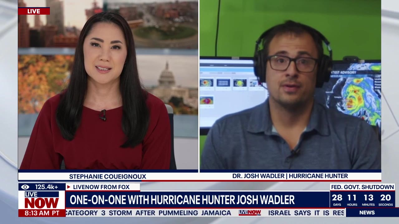 Hurricane Hunter on conditions in eye of Cat. 5 Melissa