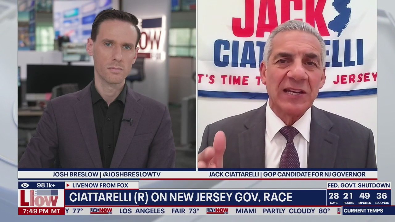 "We're not blue": Ciattarelli on race for NJ governor