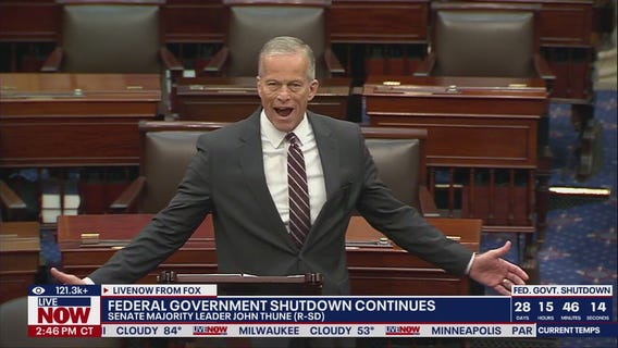 Sen. Thune delivers fiery speech on shutdown