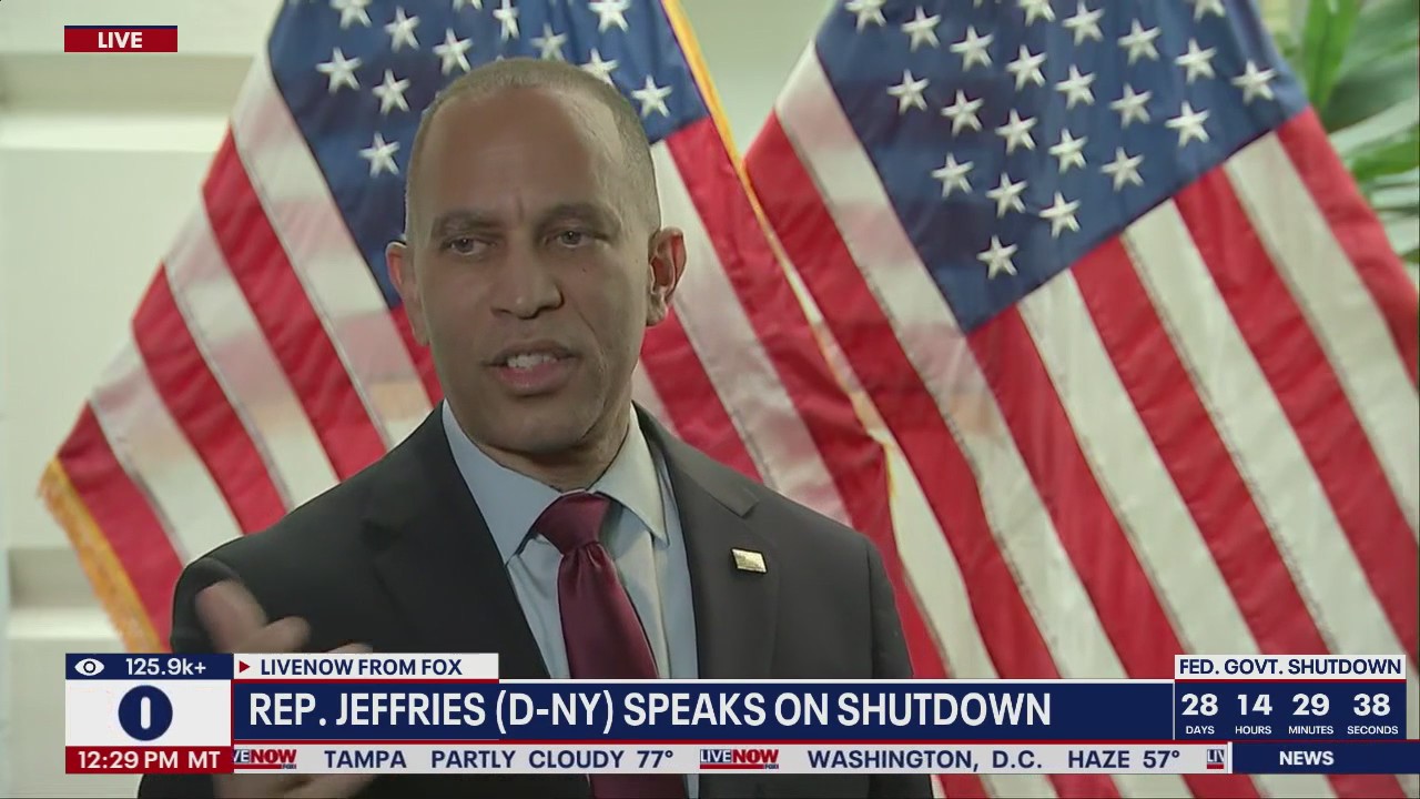 Rep. Hakeem Jeffries speak on government shutdown