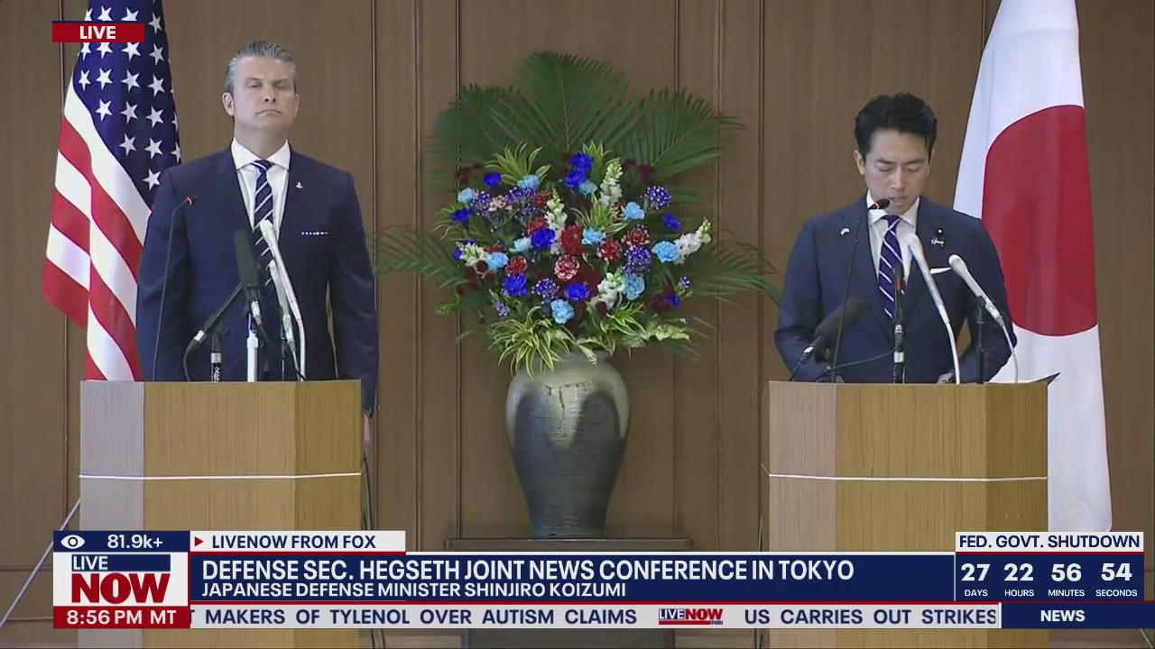 Sec. Hegseth meets with Japanese Defense Minister