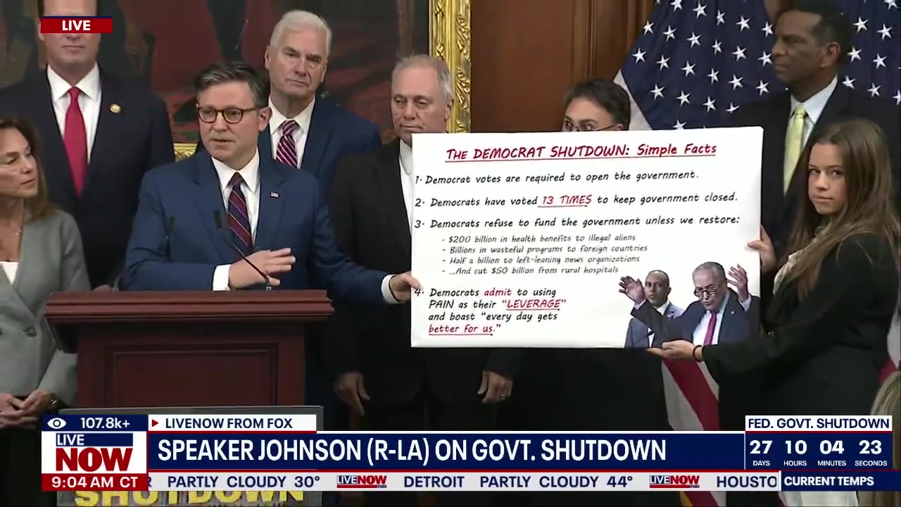House Republicans on shutdown day 28