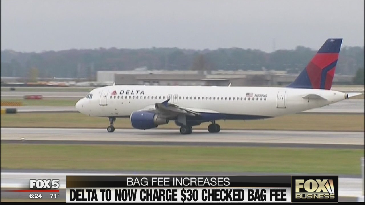 Business Beat: Delta to charge $30 checked bag fee