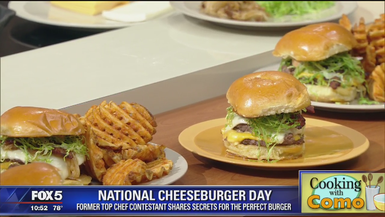 National Cheeseburger Day -- Cooking with Como