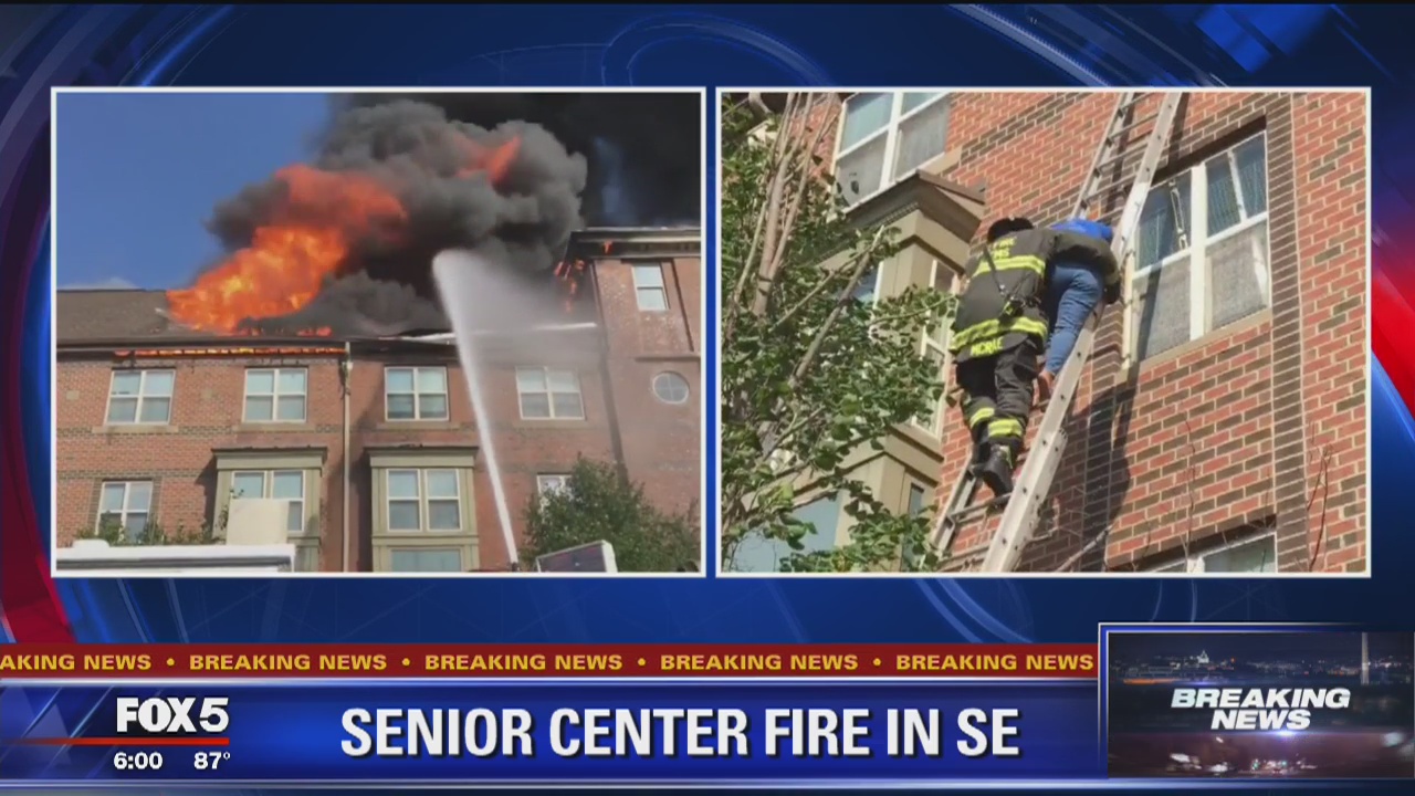 4 hospitalized after fire at Southeast DC senior housing apartment building
