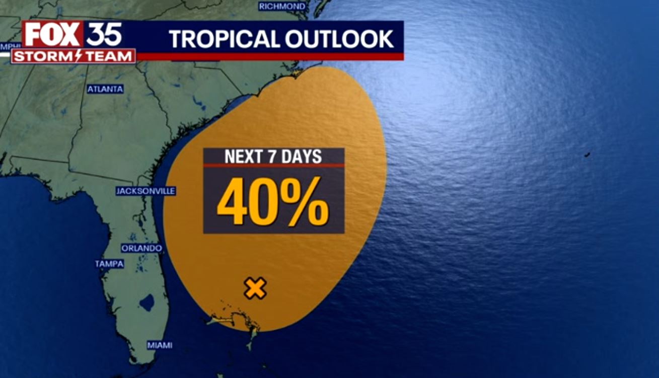 Subtropical system could develop off coast